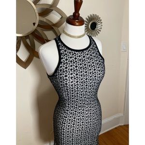Vintage Marciano Black and White Dress